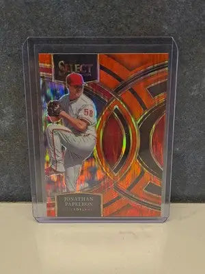 2024 Panini Select Premier Level Orange Flash Prizm Jonathan Papelbon #18 - Baseball Card Single