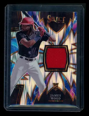 2024 Panini Select Prizm James Wood #SPK-JW Sparks RC Patch Baseball - Baseball Card Single