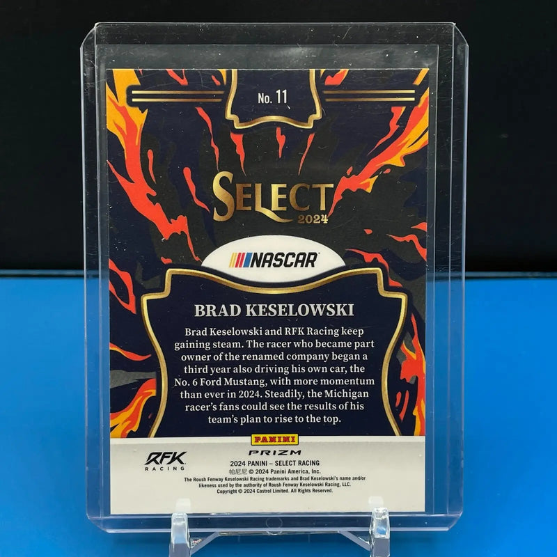 2024 Panini Select Racing En Fuego Flash Prizm #11 Brad Keselowski - Racing Card Single