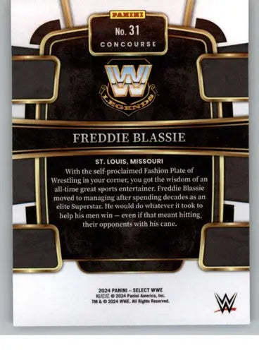 2024 Panini Select Red and Blue #31 Freddie Blassie NM-MT Concourse ID:77044 - Wrestling Card Single