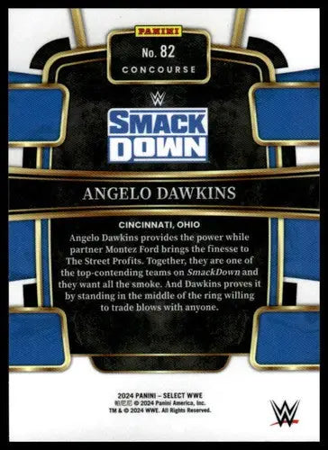 2024 Panini Select Red and Blue #82 Angelo Dawkins NM-MT Concourse ID:77053 - Basketball Card Single