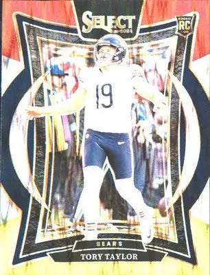2024 Panini Select Red & Yellow Prizm Shock #1 Tory Taylor Rookie Rookie - Football Card Single
