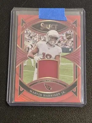 2024 Panini Select #RS-MHJ Marvin Harrison Jr. Rookie Swatches Red Prizm - Football Card Single