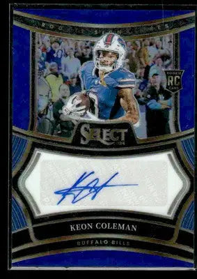 2024 Panini Select #RSP-KCN Keon Coleman Rookie Signatures Blue Prizm #/149 - Football Card Single