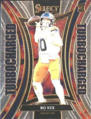 2024 Panini Select Turbocharged #16 Bo Nix - Football Card Single