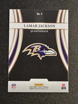 2024 Panini Select - Turbocharged #3 Lamar Jackson - Football Card Single
