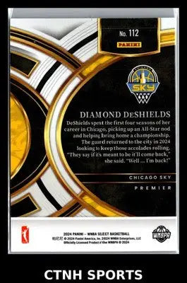 2024 Panini Select WNBA #112 Chicago Sky - Basketball Card Single