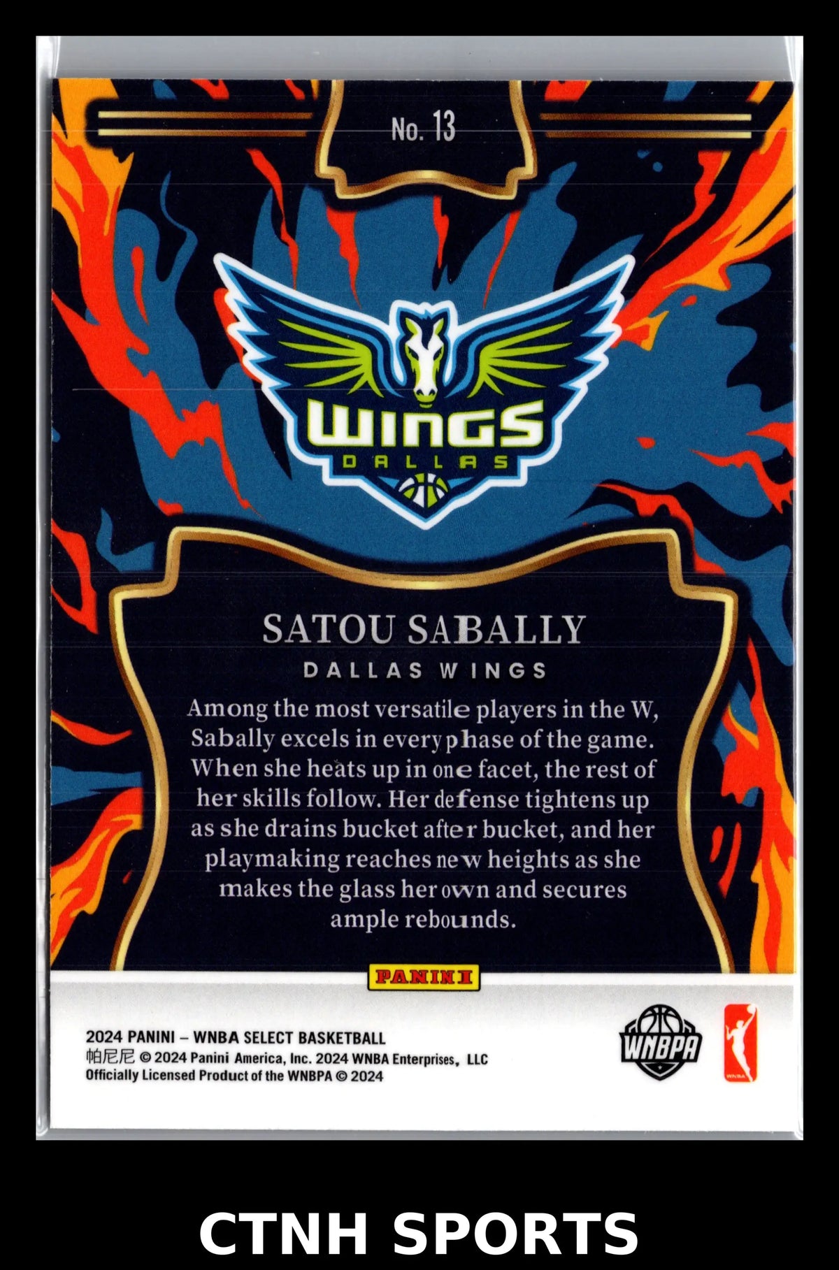 2024 Panini Select WNBA #13 Dallas Wings - Basketball Card Single