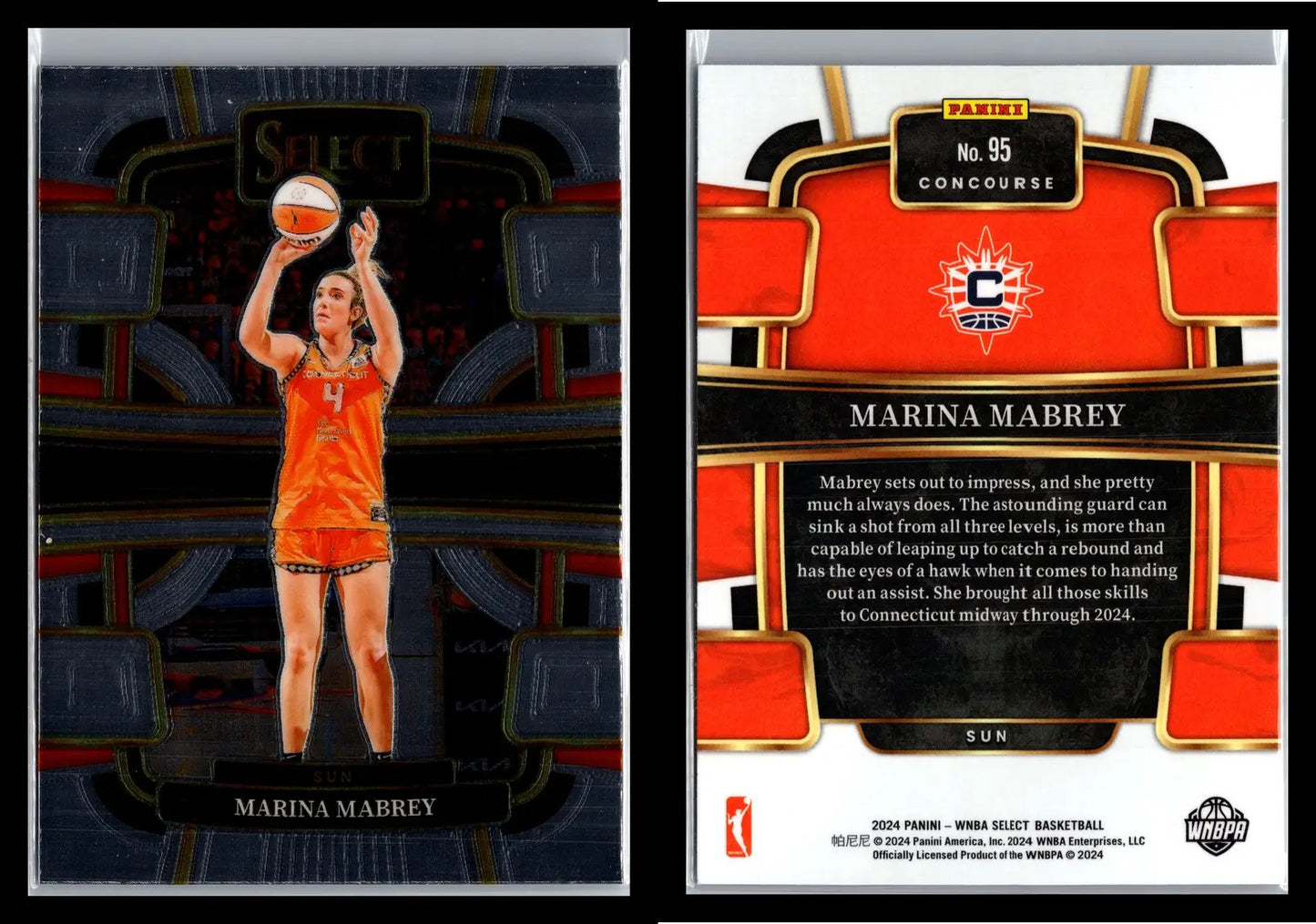 2024 Panini Select WNBA #95 Connecticut Sun - Basketball Card Single