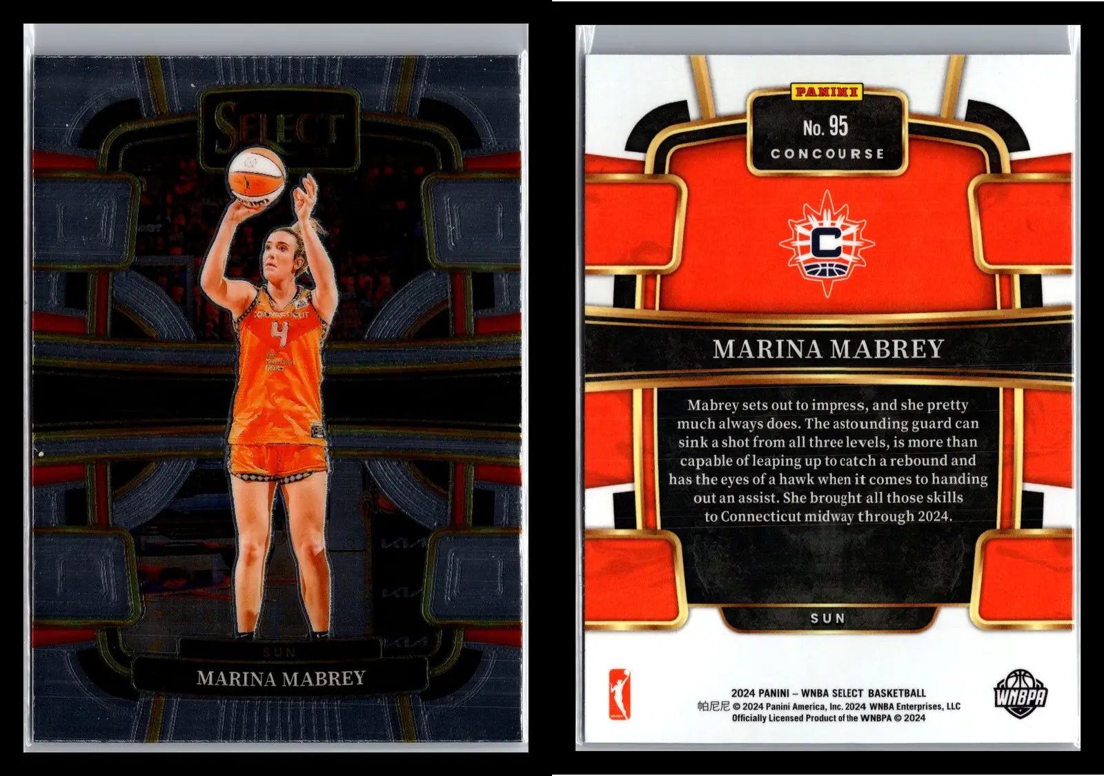 2024 Panini Select WNBA #95 Connecticut Sun - Basketball Card Single