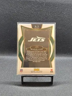 2024 Panini Select - Yellow & Green Prizm Shock #10 Braelon Allen RC - Football Card Single