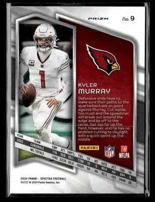 2024 Panini Spectra #9 Kyler Murray Silver - Football Card Single