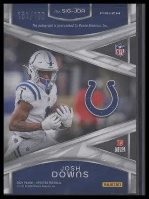 2024 Panini Spectra #SIG-JDA Josh Downs Signatures #/199 - Football Card Single