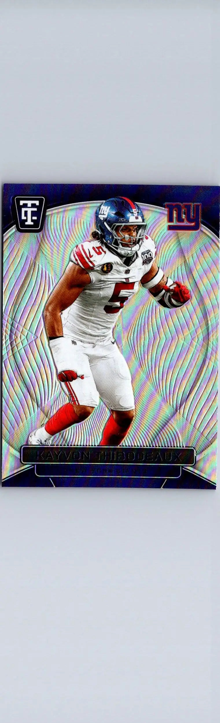 Football trading card featuring Kayvon Thibodeaux from 2024 Panini Totally Certified