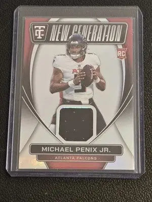 2024 Panini Totally Certified #NGJ-MPJ Michael Penix Jr. New Generation Jerseys - Football Card Single