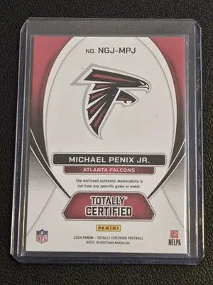 2024 Panini Totally Certified #NGJ-MPJ Michael Penix Jr. New Generation Jerseys - Football Card Single