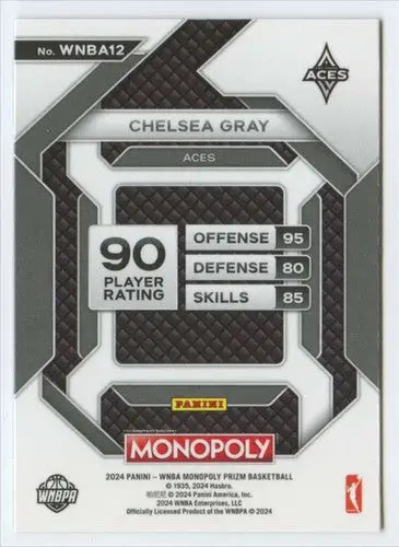 2024 Panini WNBA Prizm Monopoly All-Star #WNBA12 Chelsea Gray NM Near M ID:83441 - Basketball Card Single