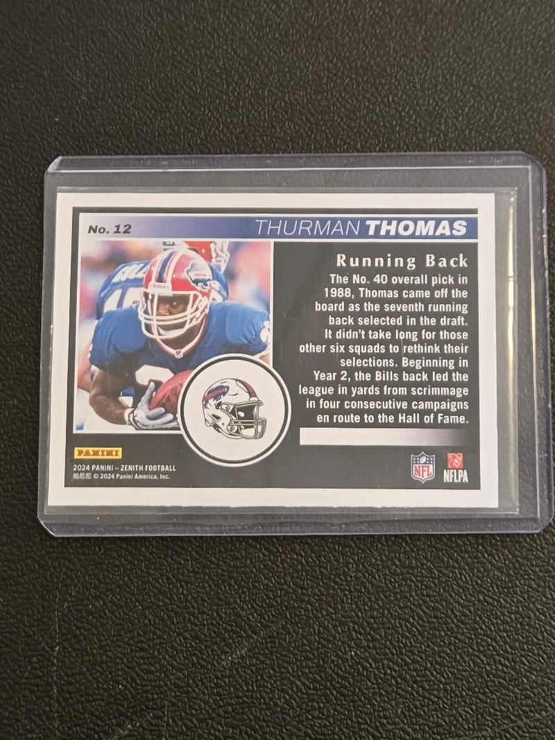 2024 Panini Zenith #12 Thurman Thomas Two Minute Drill - Football Card Single