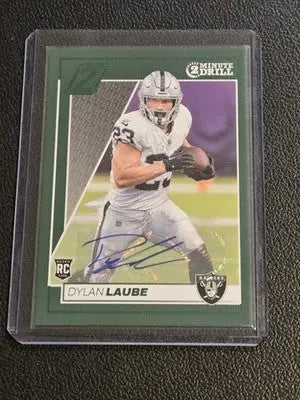 2024 Panini Zenith #130 Dylan Laube Autographs Two Minute Drill - Football Card Single