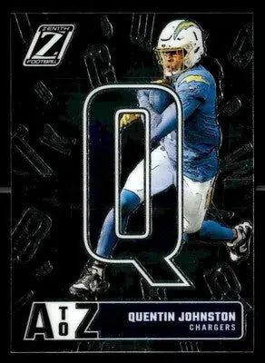 2024 Panini Zenith #17 Quentin Johnston A to Z - Football Card Single