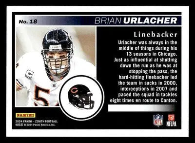 2024 Panini Zenith #18 Brian Urlacher - Football Card Single