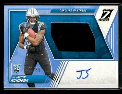 2024 Panini Zenith #231 Ja’Tavion Sanders Rookie Patch Autographs Ice #/50 - Football Card Single