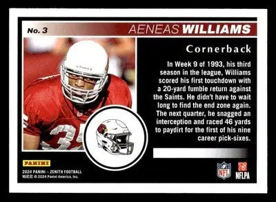 2024 Panini Zenith #3 Aeneas Williams Retail - Football Card Single