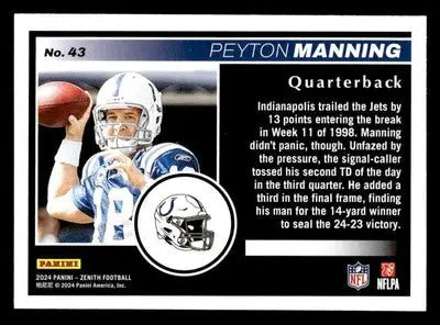 2024 Panini Zenith #43 Peyton Manning Retail - Football Card Single