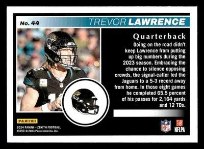 2024 Panini Zenith #44 Trevor Lawrence Retail - Football Card Single