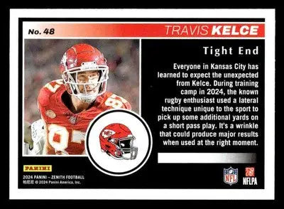 2024 Panini Zenith #48 Travis Kelce - Football Card Single