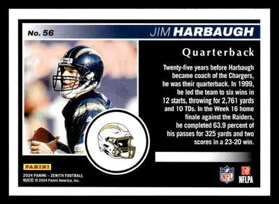 2024 Panini Zenith #56 Jim Harbaugh - Football Card Single