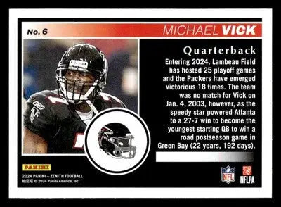 2024 Panini Zenith #6 Michael Vick Retail - Football Card Single
