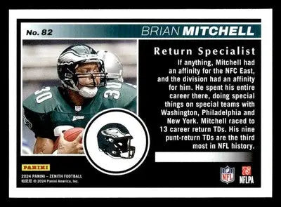 2024 Panini Zenith #82 Brian Mitchell Retail - Football Card Single
