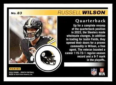 2024 Panini Zenith #83 Russell Wilson - Football Card Single