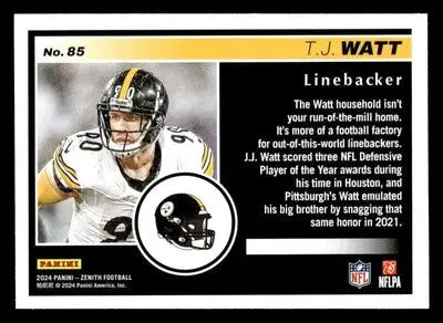 2024 Panini Zenith #85 T.J. Watt Retail - Football Card Single