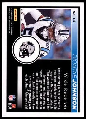 2024 Panini Zenith - Retail Diontae Johnson 14 Carolina Panthers