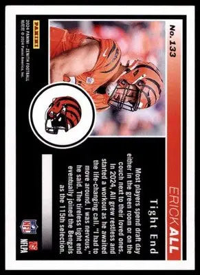 2024 Panini Zenith - Retail Erick All Jr. RC 133 Cincinnati Bengals