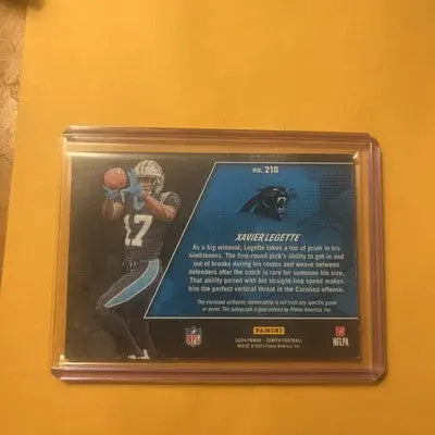 2024 Panini Zenith Xavier Legette RPA Carolina Panthers rookie football card