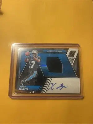 Autographed Xavier Legette Carolina Panthers trading card from 2024 Panini Zenith Xavier RPA