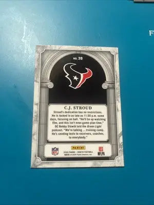 2024 Panini Zenith - Z Marquee C.J. Stroud #20 - Football Card Single