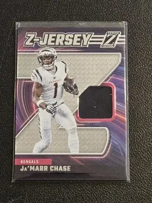 2024 Panini Zenith #ZJ21 Ja’Marr Chase Z Jersey - Sports Memorabilia (Jerseys balls helmets pucks)