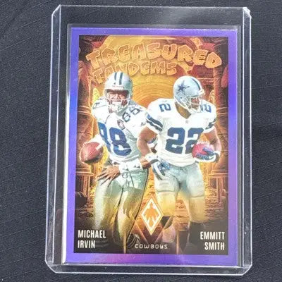 2024 Phoenix Treasured Tandems Emmitt Smith/Michael Irvin Purple Cowboys - Football Card Single