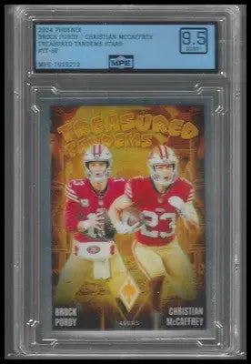 2024 Phoenix Treasured Tandems #TT Brock Purdy Christian McCaffreyMPE 9.5 - Football Card Single