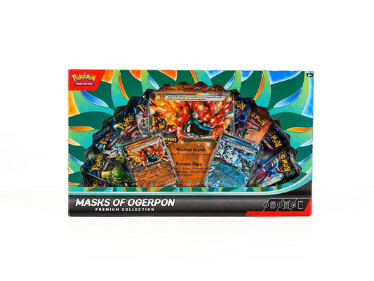 2024 Pokémon Masks of Ogerpon Premium Collection Box - Booster Packs and Ogerpon ex Cards