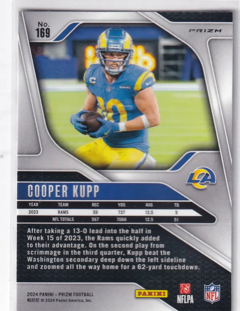 2024 PRIZM #169 COOPER KUPP RED WHITE BLUE- LOS ANGELES RAMS