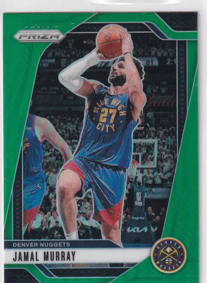 2024 PRIZM #2 JAMAL MURRAY GREEN- DENVER NUGGETS - Basketball Card Single