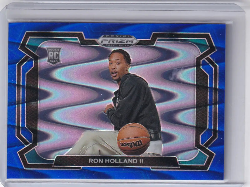 2024 PRIZM DRAFT PICK #8 RON HOLLAND II 23/149 BLUE SIESEMIC- DETROIT PISTONS - Basketball Card Single