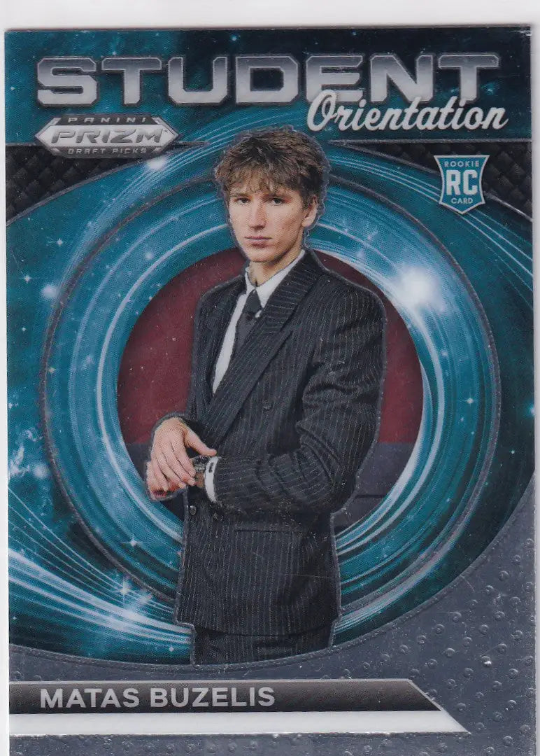2024 PRIZM DRAFT PICK #9 MATAS BUZELIS STUDENT ORIENTATION- CHICAGO BULLS - Basketball Card Single