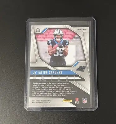 2024 Prizm JaTavion Sanders RC Black And White Checkerboard #343 - Panthers - Football Card Single