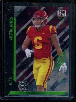 2024 Pro Set Pure Austin Jones #113 Crystal 9/10 Football - Football Card Single